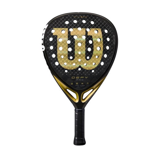 Wilson Padelschläger Defy Pro V1 370g/Diamant schwarz/gold